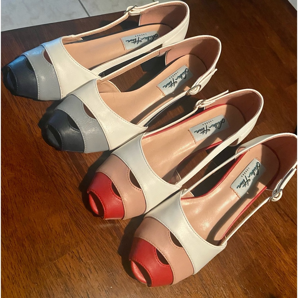 2 pairs of Lulu Hun block heels